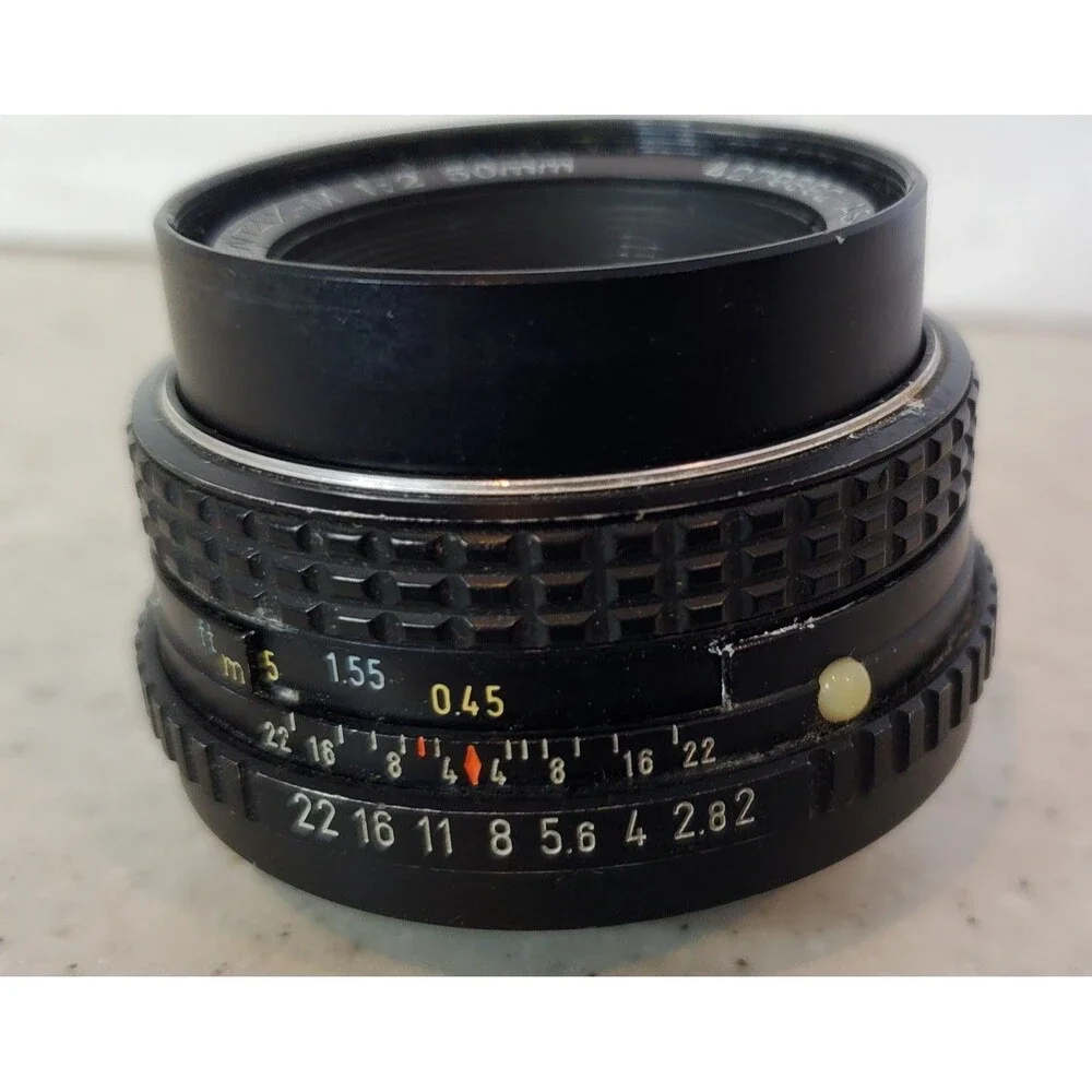 Vintage SMC Pentax-M 50mm f/2 Manual Focus Lens Asahi Optical K Mount Japan
